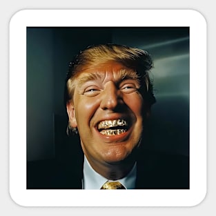 Donald Trump Grillz Teeth Sticker